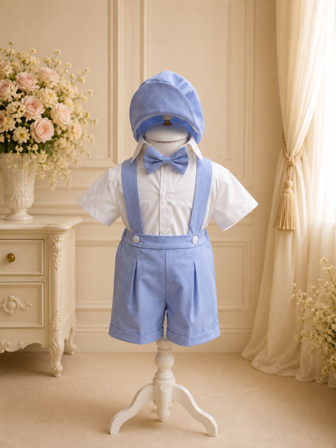 Costum de botez Blu